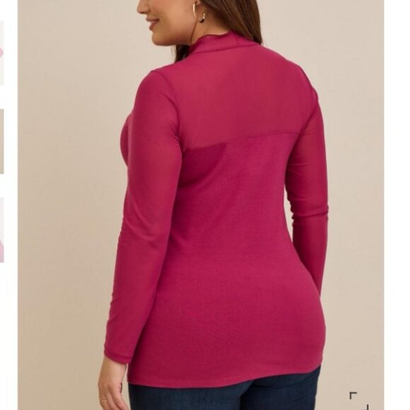 Foxy Mock Neck Top B3 - Picture 2 of 3